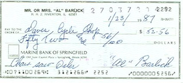Al Barlick autograph