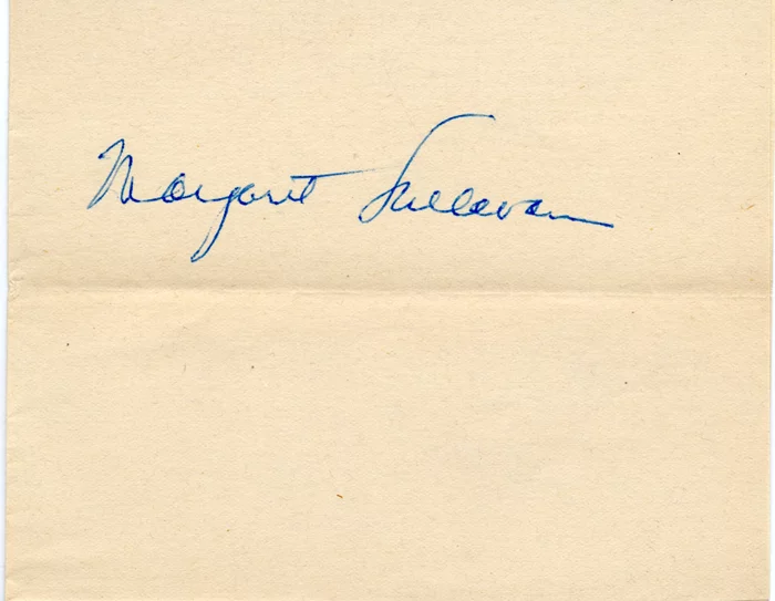 Margaret Sullavan autograph