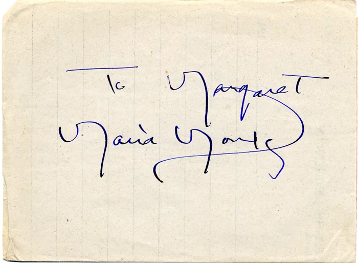 Maria Montez autograph