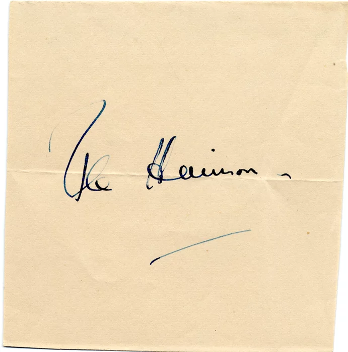 Rex Harrison autograph
