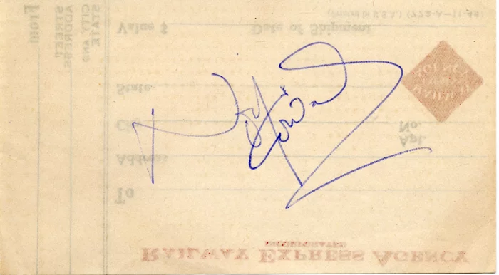 Noel Coward autograph