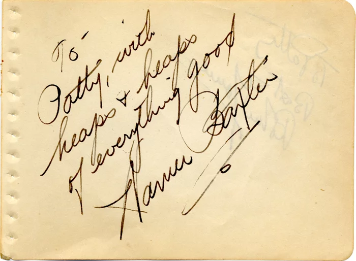 Warner Baxter autograph