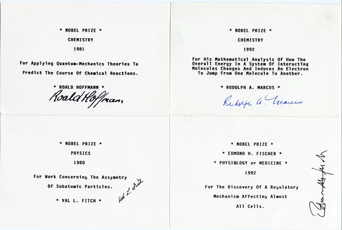 Nobel Prize Winners autograph