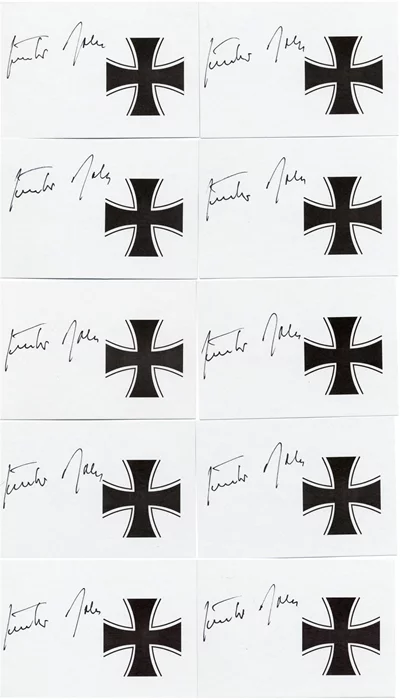Gunther Rall autograph
