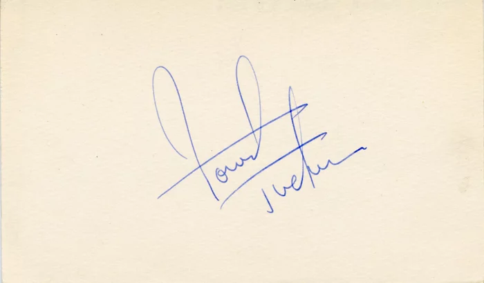 Forrest Tucker autograph