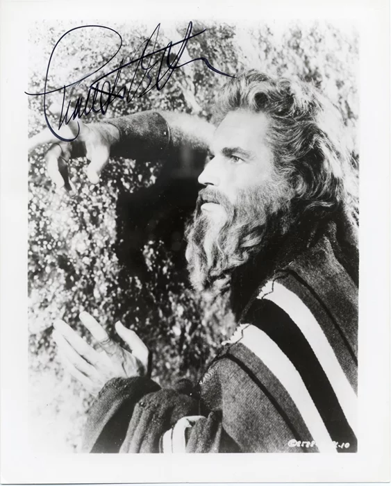 Charlton Heston autograph