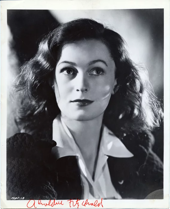 Geraldine Fitzgerald autograph