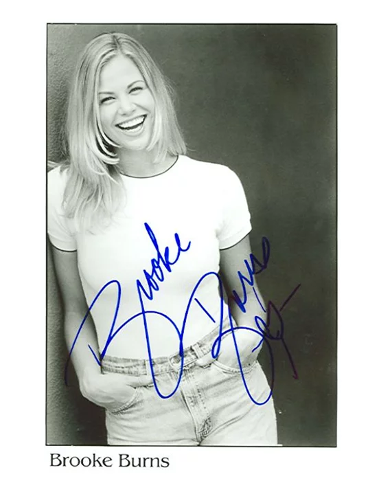 Brooke Burns autograph