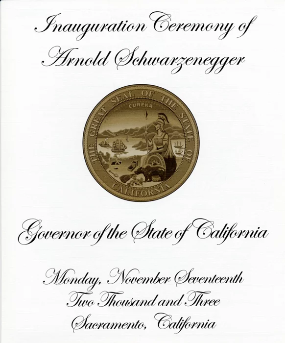 Arnold Schwarzenegger autograph