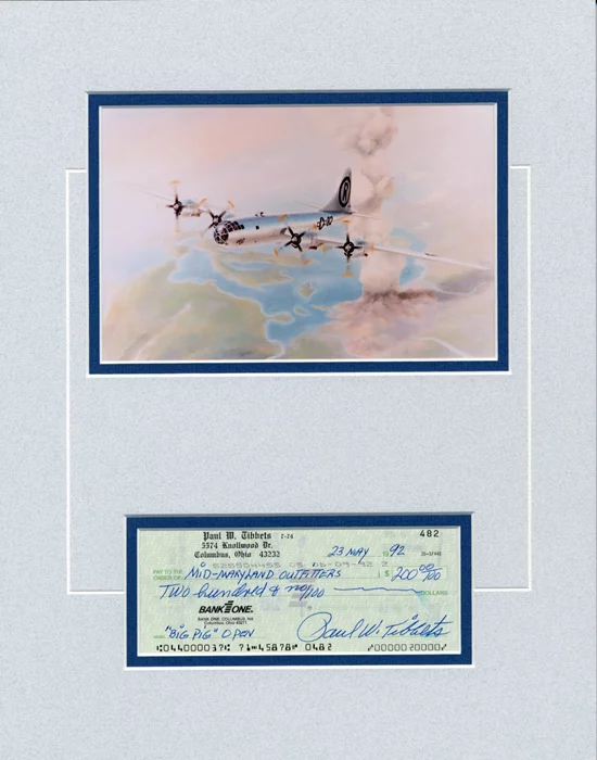 Paul W. Tibbets autograph