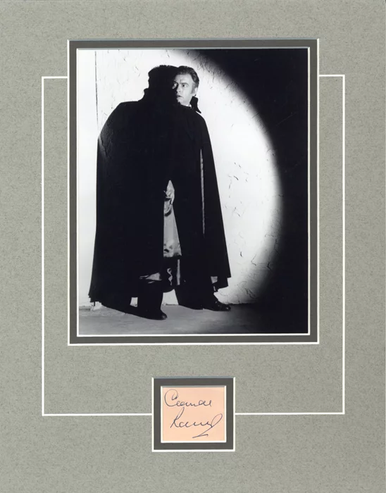 Claude Rains autograph