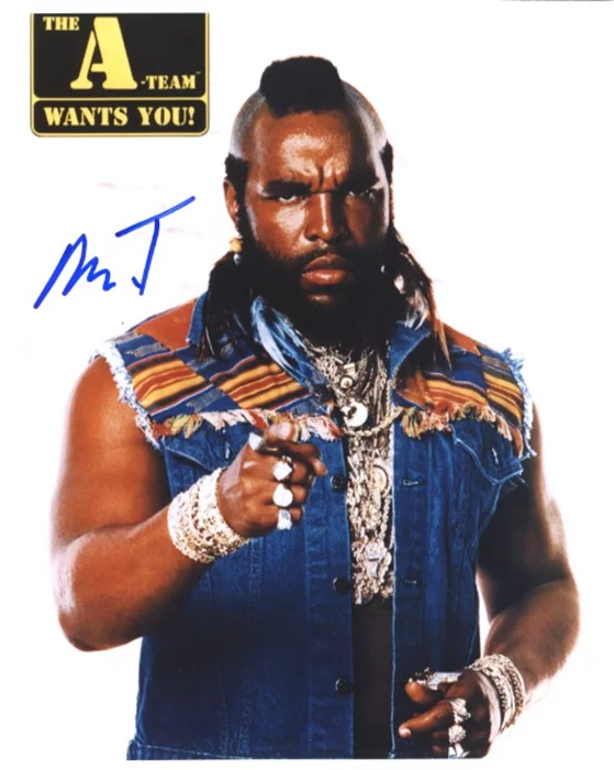 Mr. T autograph