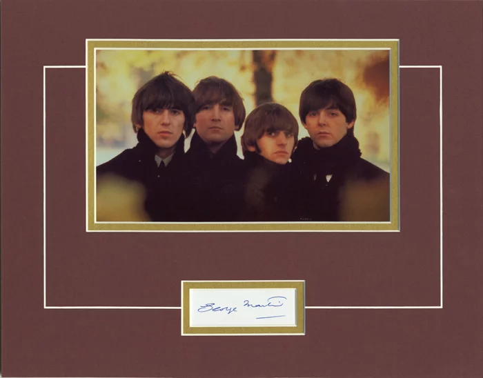 George Martin autograph