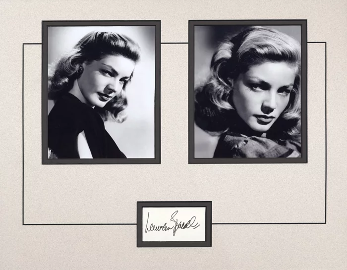 Lauren Bacall autograph