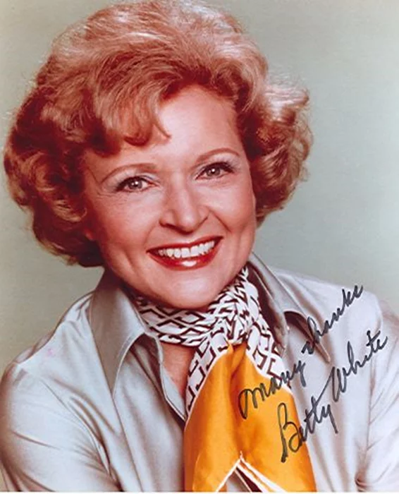 Betty White autograph