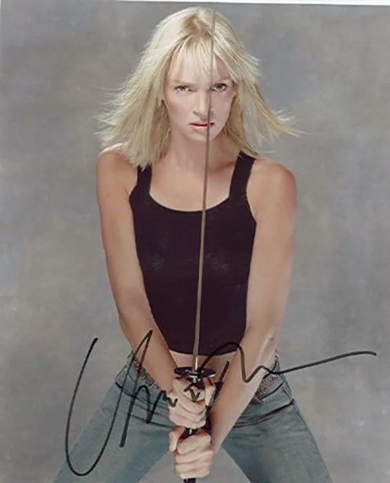 Uma Thurman autograph