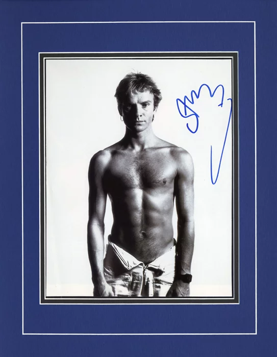 Sting autograph