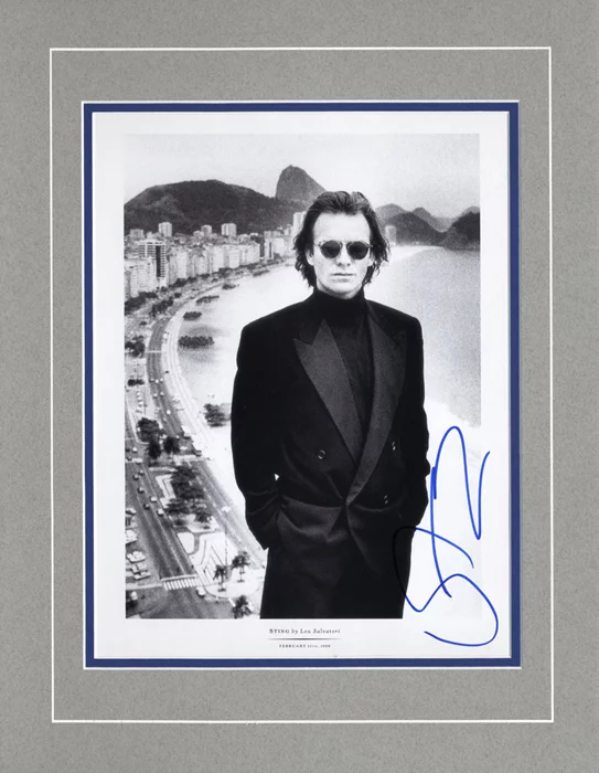 Sting autograph