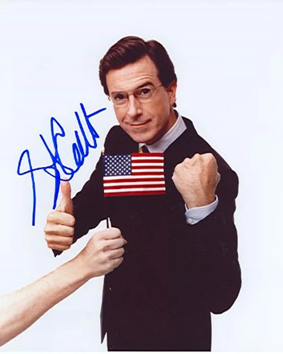 Stephen Colbert autograph