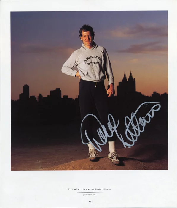 David Letterman autograph