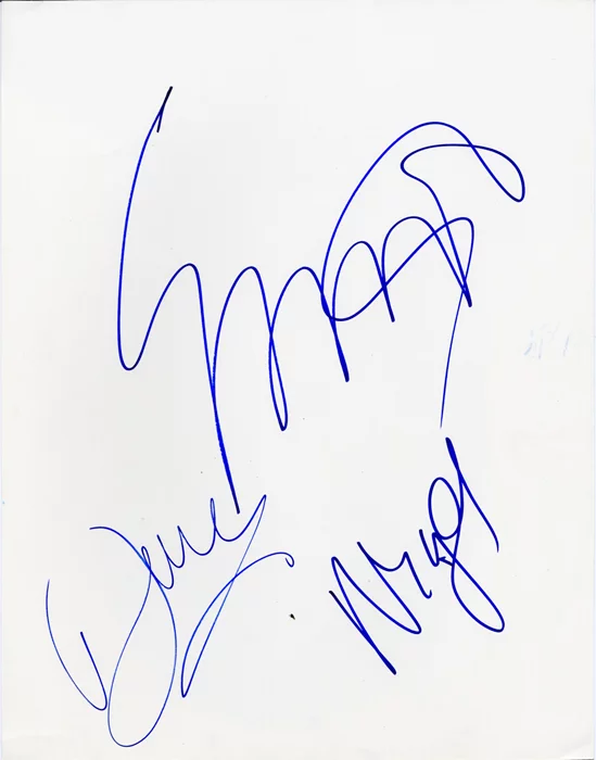 Bush autograph