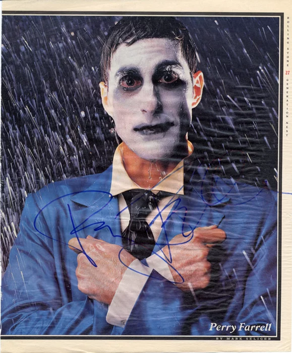 Perry Farrell autograph