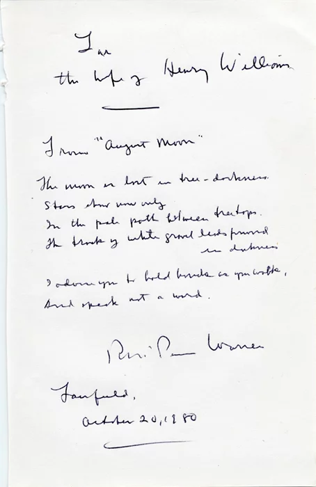 Robert Penn Warren autograph