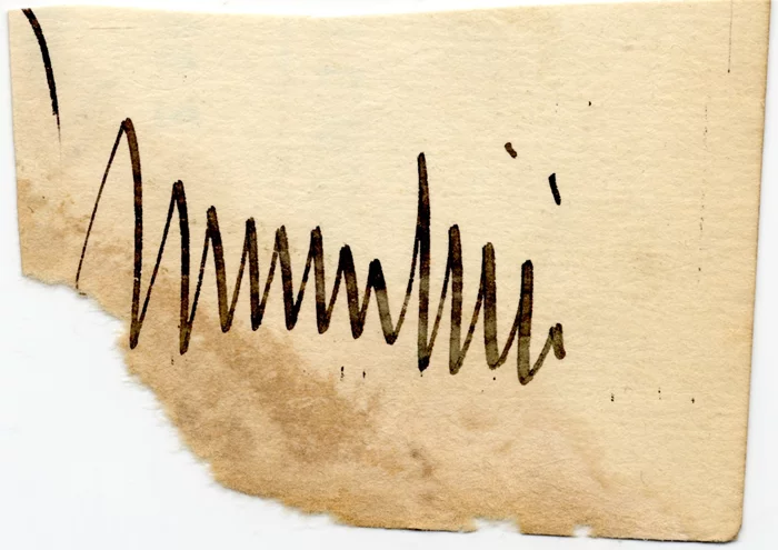 Benito Mussolini autograph