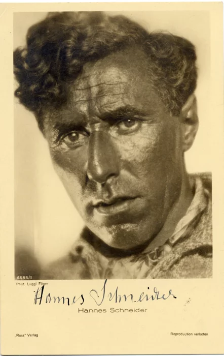 Hannes Schneider autograph