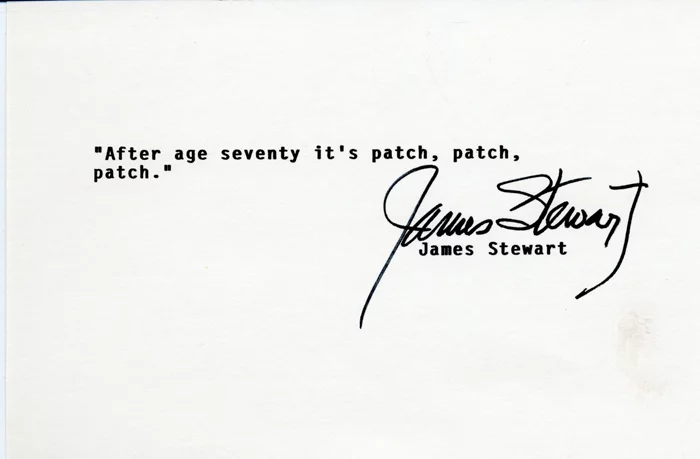 James Stewart autograph