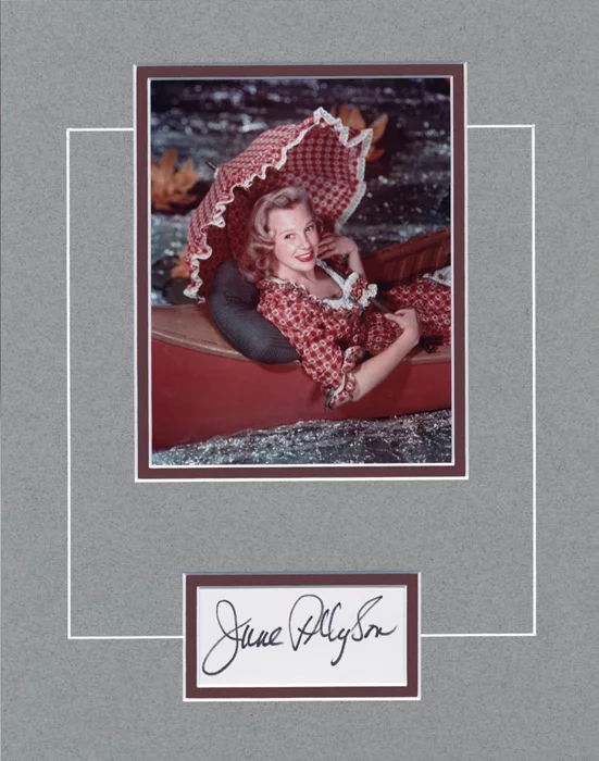 June Allyson autograph