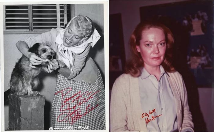 Penny Singleton & Elizabeth Hartman autograph