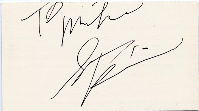 Sam Kinison autograph