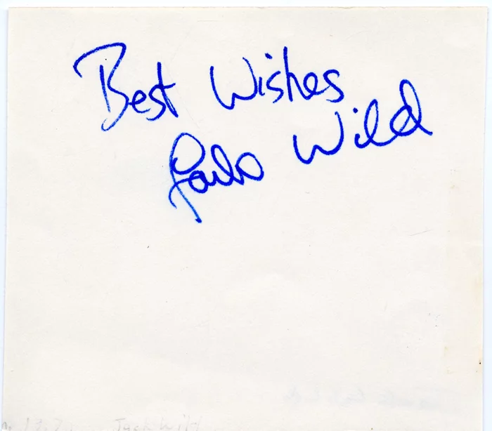 Jack Wild autograph