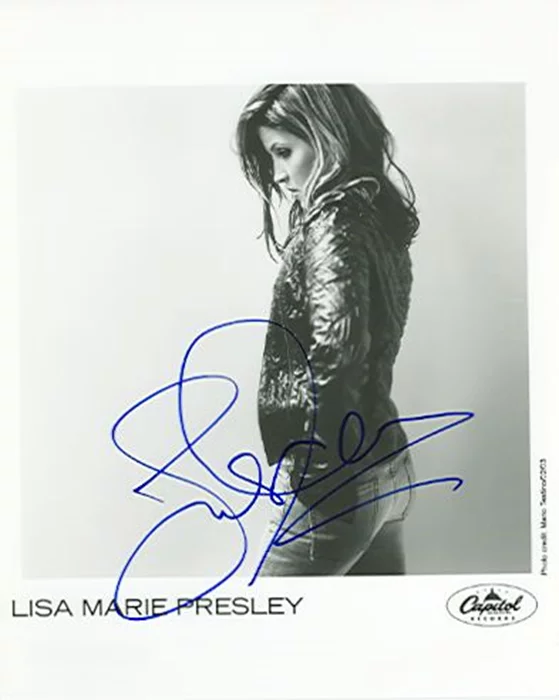 Lisa Marie Presley autograph