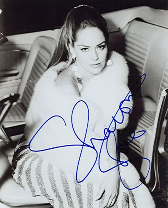 Sharon Stone autograph