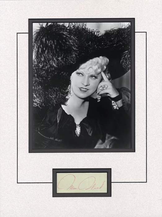 Mae West autograph