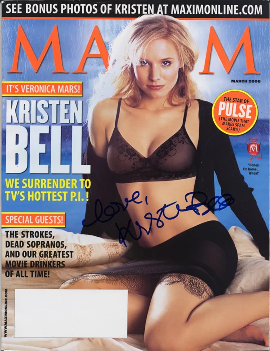Kristen Bell autograph
