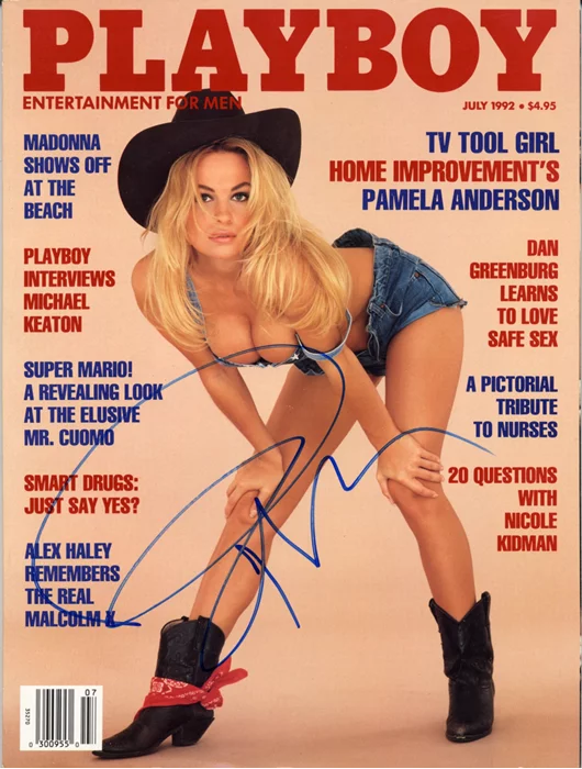 Pamela Anderson autograph