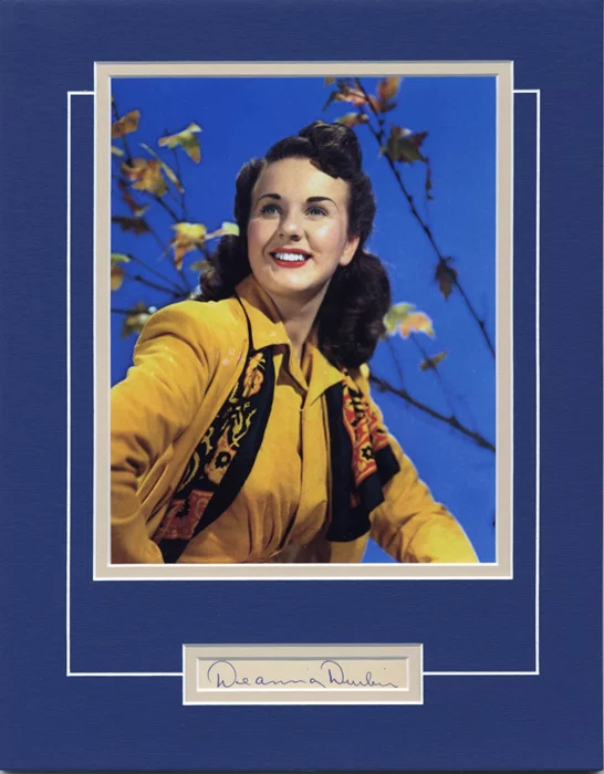 Deanna Durbin autograph