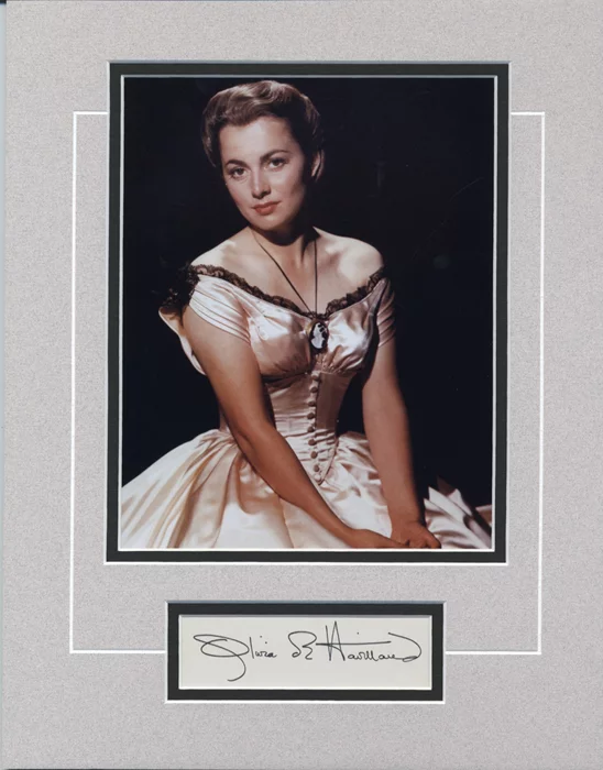 Olivia DeHavilland autograph