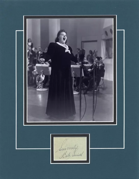 Kate Smith autograph