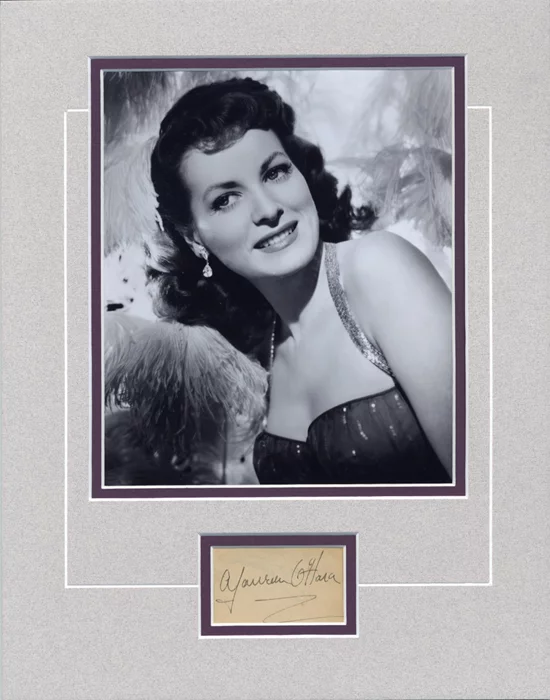 Maureen O'Hara autograph