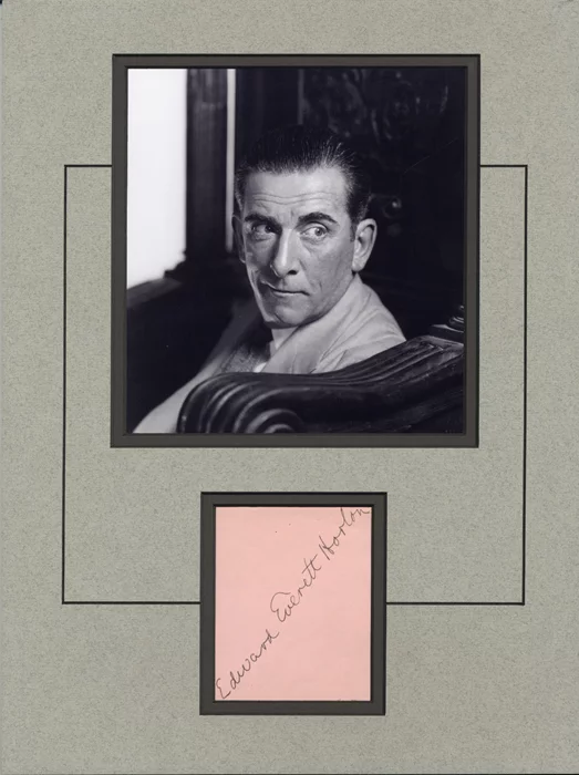 Edward Everett Horton autograph
