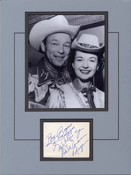 Roy Rogers & Dale Evans autograph