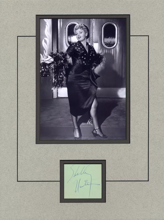 Shelley Winters autograph
