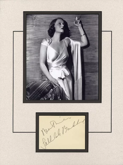 Tallulah Bankhead autograph