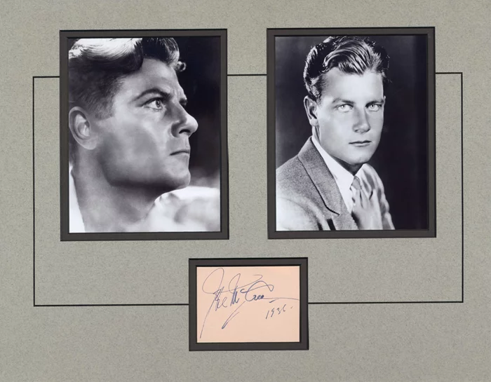 Joel McCrea autograph