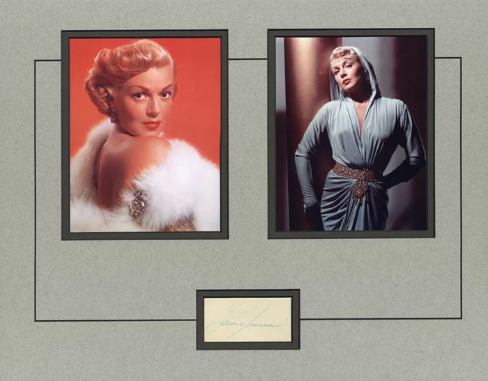 Lana Turner autograph