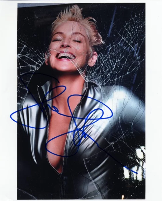 Sharon Stone autograph
